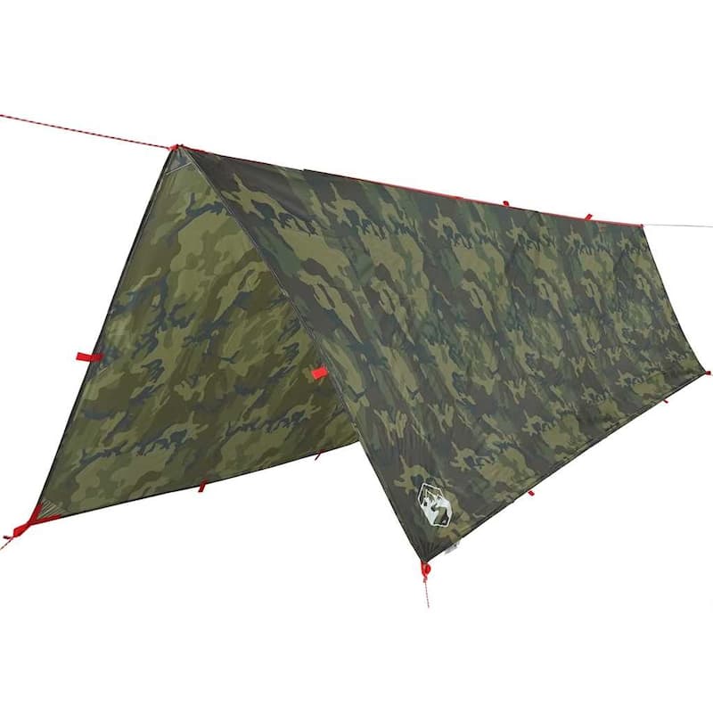 vidaXL Camping Tarp Camouflage 199.2x120.5" Waterproof - 199.2 x 120.5"
