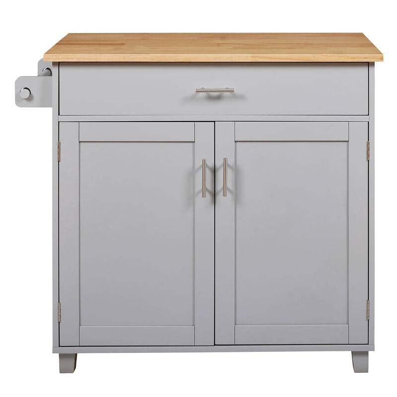 Rolling Kitchen Island Cart with Wheels , Drawer, Storage Racks