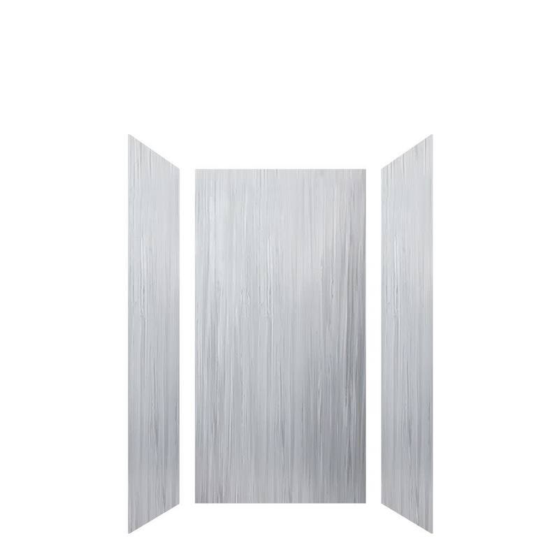 Transolid LWK363672 Lusso 72" H x 36" W x 36" D Three Wall Alcove