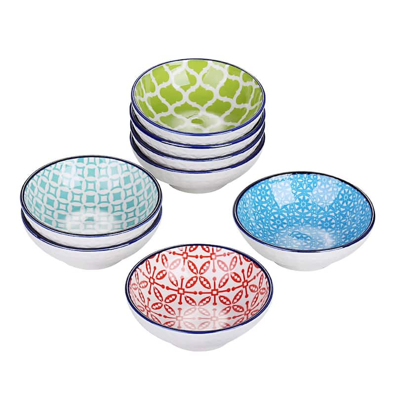 vancasso 8-Piece 1.7 Oz. Oriental Dipping Bowls Set - Macaron