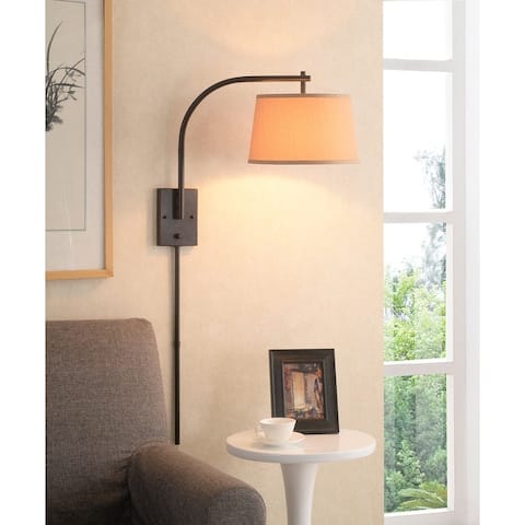 Design Craft Hackett Oil Rubbed Bronze 21-inch Wall Swing Arm Lamp