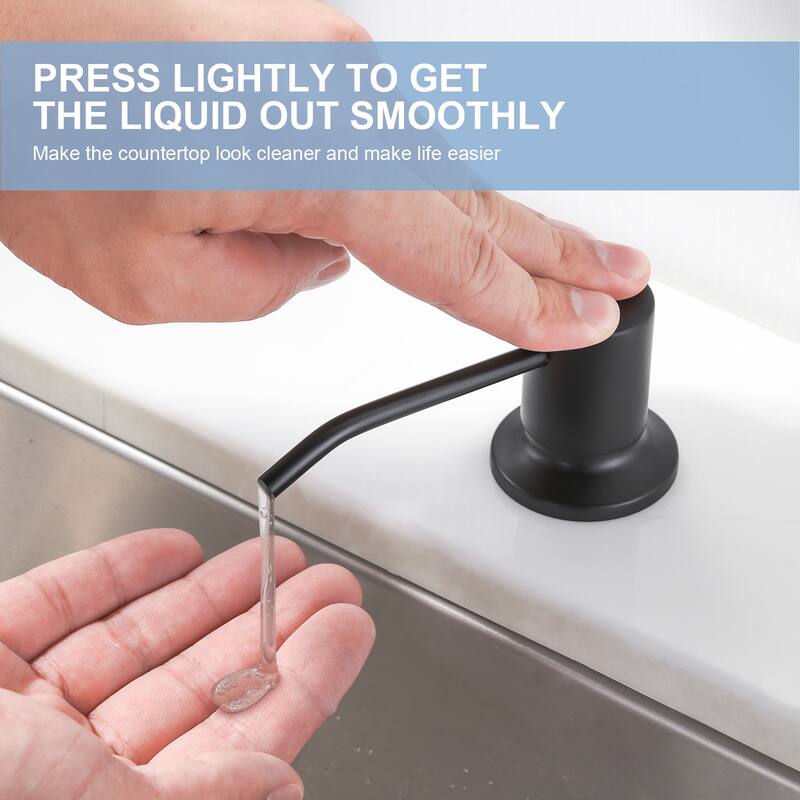WOWOW Pull Down Sprayer Kitchen Faucet with Soap Dispenser