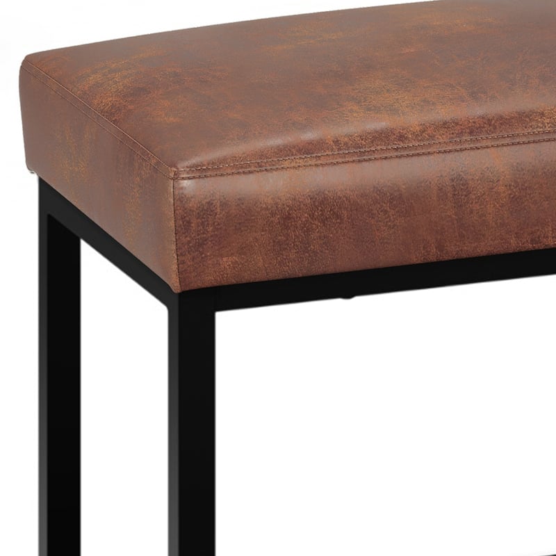 WYNDENHALL Kerwood 44 inch Wide Contemporary Rectangle Ottoman Bench - 14.6" D x 44" W x 18.5" H