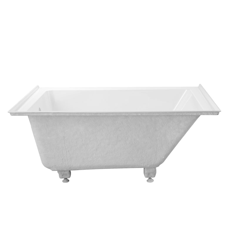 Vanity Art Alcove Soaking Acrylic Bathtub