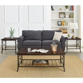 Coffee Table Set of 3 Living Room Table Set Modern End Table Set ...