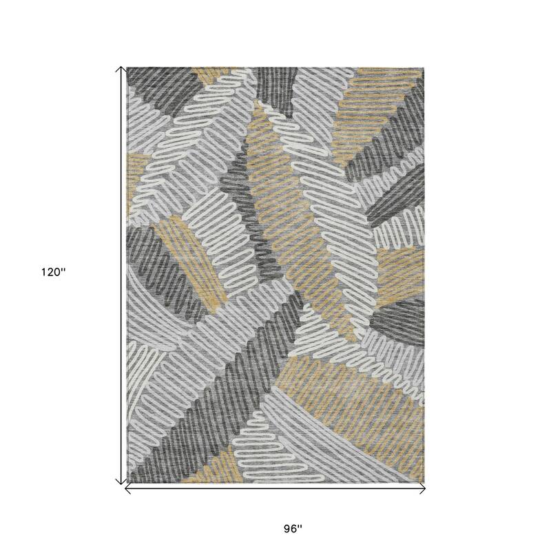 HomeRoots Floral Transitional Rectangle Outdoor Rug