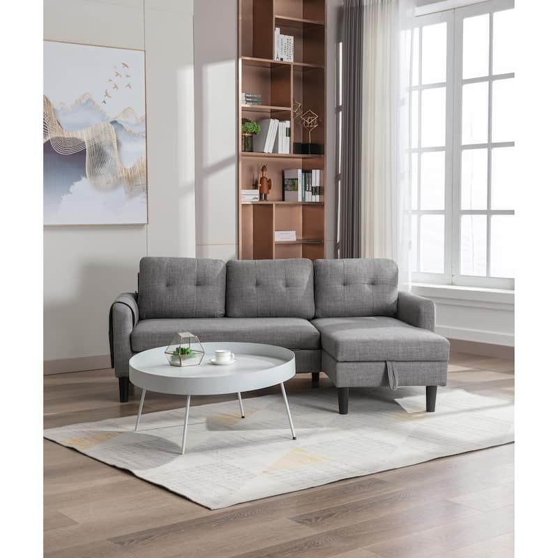 Sectional Sofa Reversible Sectional Sleeper Sectional Sofa with Storage