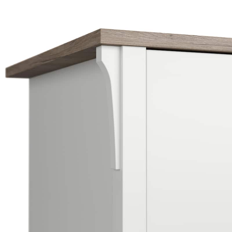 Bush Furniture Salinas 60W L Shaped Desk with Drawers and Storage
