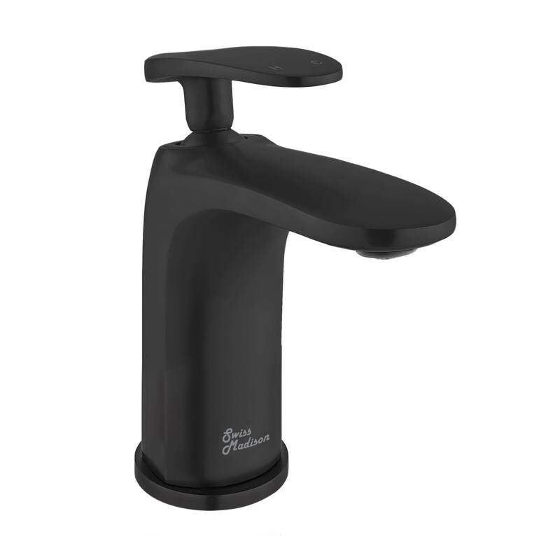 Swiss Madison SM-BF10 Sublime 1.2 GPM Single Hole Bathroom Faucet with - Matte Black