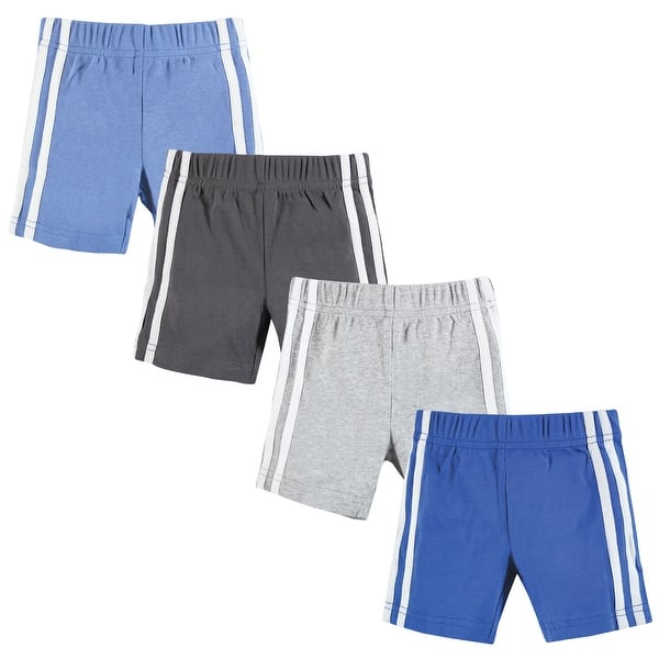 slide 1 of 1, Hudson Baby Boy Shorts Bottoms 4-Pack, Blue 2T - Blue