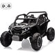 preview thumbnail 25 of 28, 2 Seater Kids Electric Utv, 24V 4WD Ride On Car with Remote Control Black