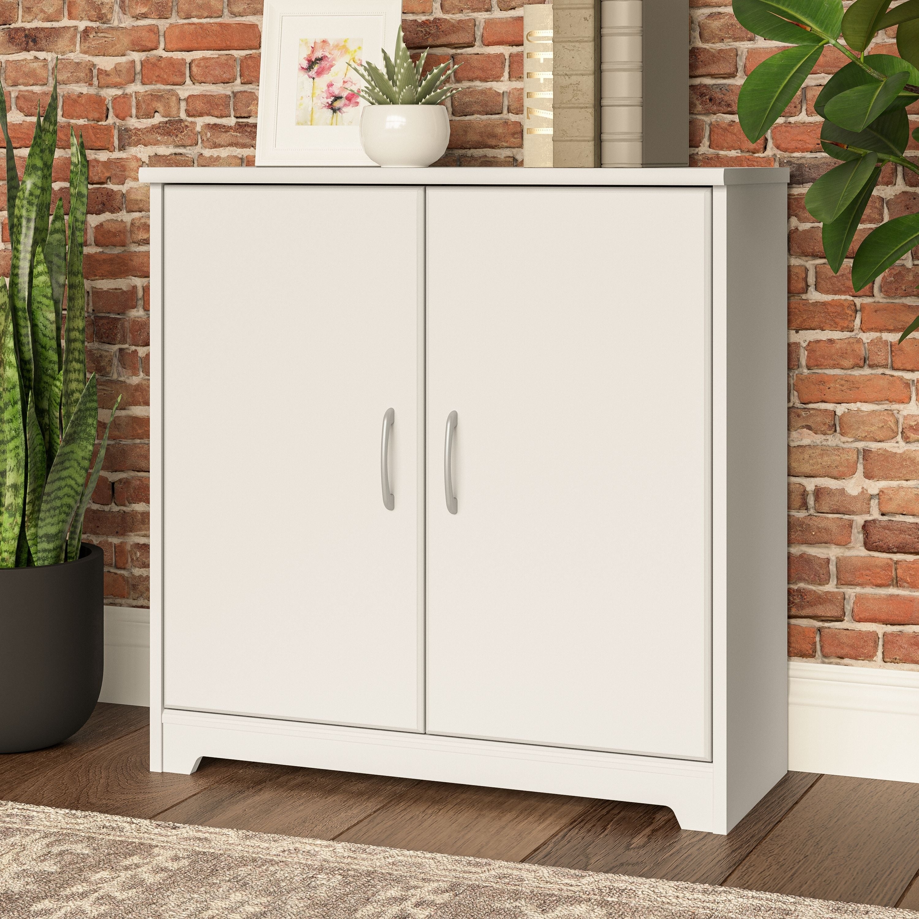 Bush furniture cabot storage cabinet with doors sales