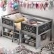 preview thumbnail 1 of 16, Twin Low Loft Bed with Movable Shelves and Chalkboard Guardrail