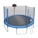 preview thumbnail 1 of 3, SkyBound 14ft Trampoline with Enclosure Net, Outdoor Trampoline for Kids and Adults (Blue)