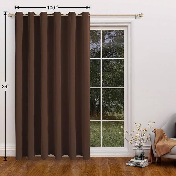 dimension image slide 7 of 9, Wall Room Divider Screens Sound Proof Wide Blackout Curtain, 1 Panel