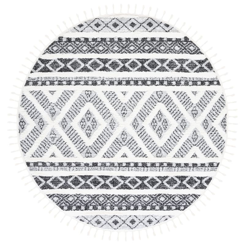 SAFAVIEH Moroccan Tassel Shag Zennure 2-inch Thick Rug