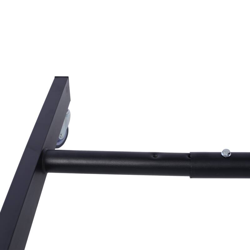 Adjustable Tear Down Work Table with Drawer for Garages, 2.5" Swivel Casters, 220 Pound Capacity, Rubber Corners, Heavy Duty