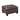 Indy 36 Inch Modern Square Ottoman, Foam Seating, Brown Top Grain Leather