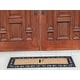 preview thumbnail 56 of 187, Non Slip Coir Low Profile Myla Monogrammed Entry Doormat, 17.7"x47.25"