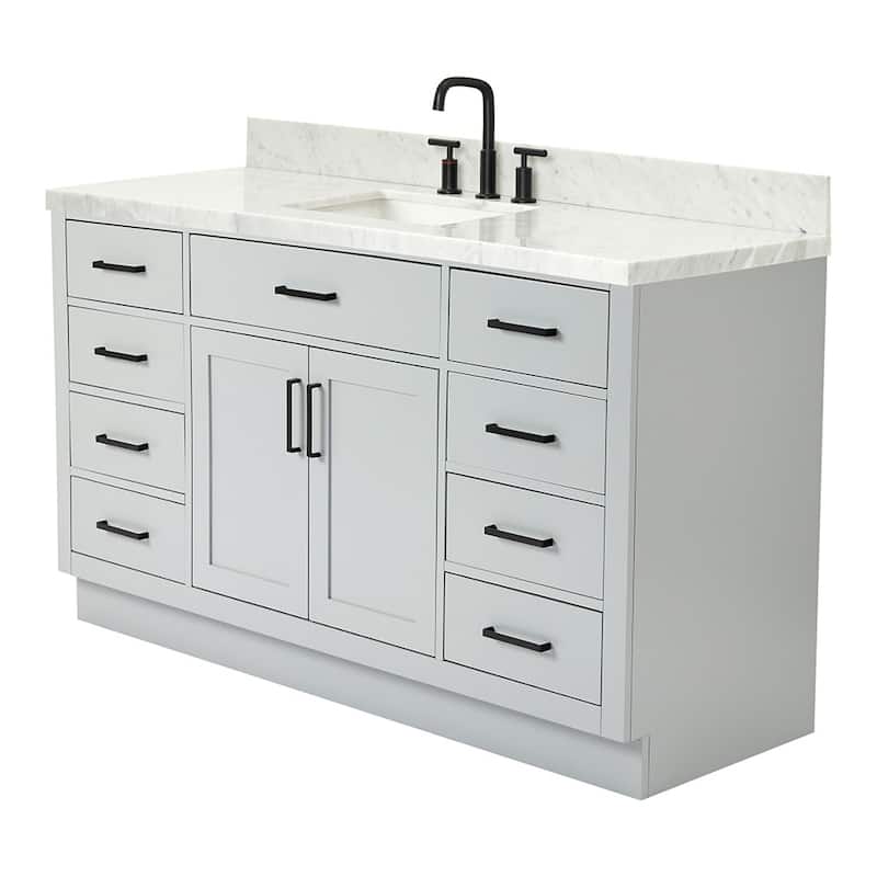 Ariel T061SCWRVO Hepburn 61" Free Standing Single Basin Vanity Set