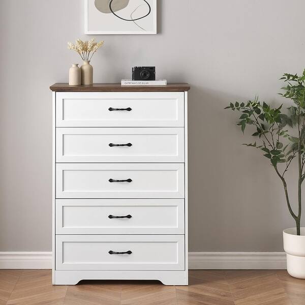 grey dress pants and white shirt New Jersey Tall Dresser – Handmade Solid Wood Chest of Drawers – Vertical  Farmhouse Dresser main image 0