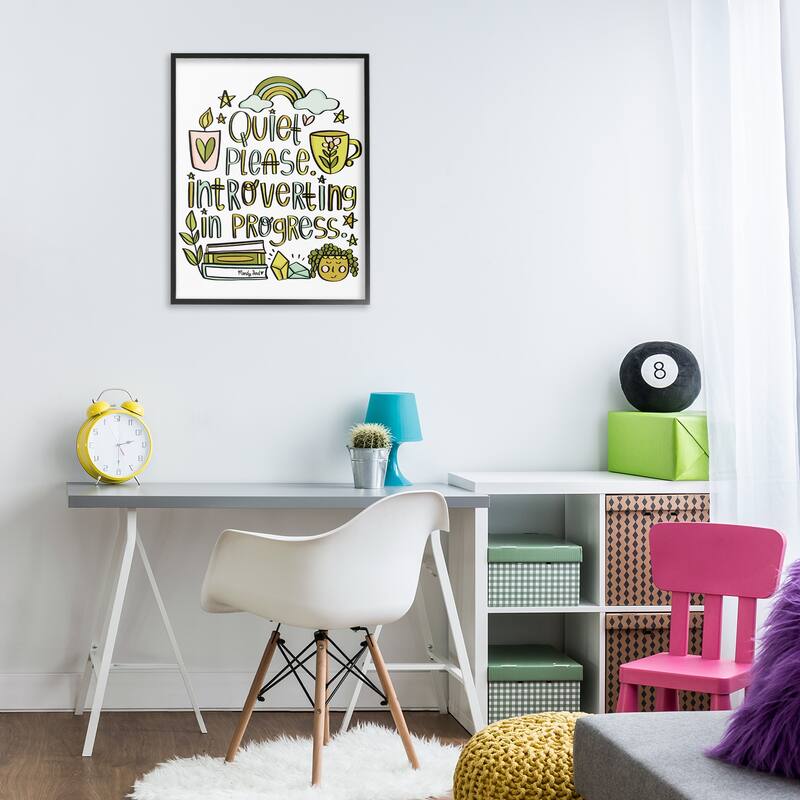 Stupell Introverting In Progress Framed Giclee Art Design By Mandy Ford Art + Illustration
