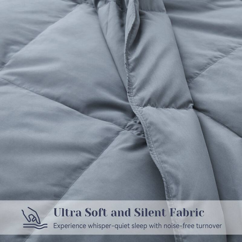Year-round & Lightweight White Goose Down Duvet Insert Comforter