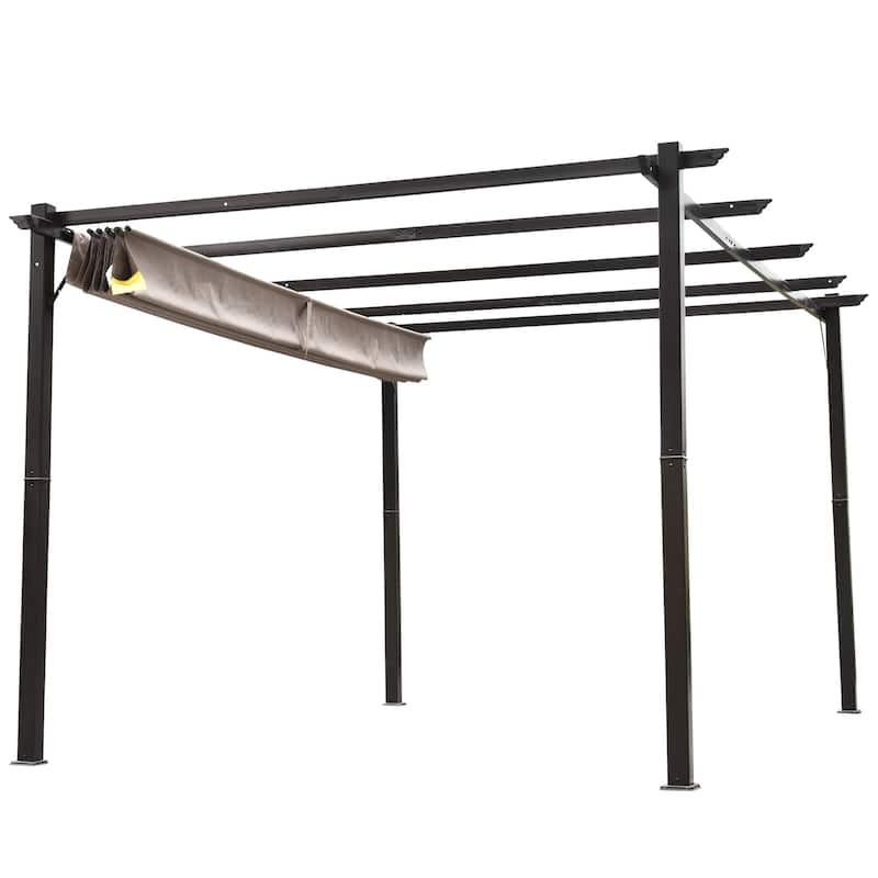 Outsunny Outdoor Pergola Aluminum Gazebo