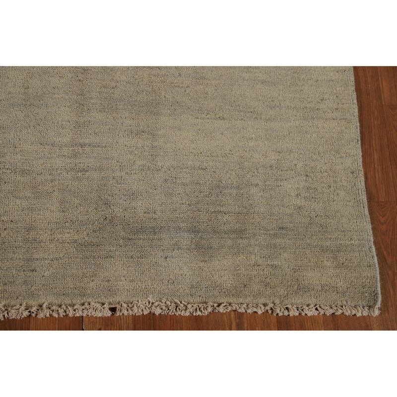 Gabbeh Modern Area Rug Hand-Knotted Wool Carpet - 4'9" x 6'7"