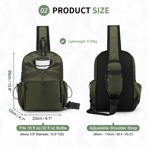 Sling Bag for Laptop Crossbody Backpack for Men Women with USB