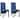 vidaXL Dining Chairs 2 pcs Blue Fabric