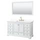 Option White, Gold Trim, White Quartz Top