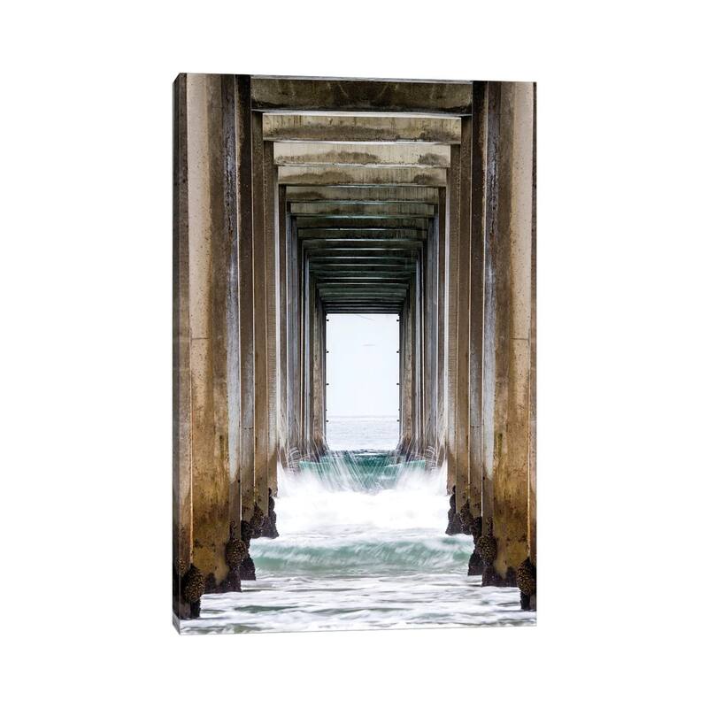 iCanvas "La Jolla Sropps Beach Pier " by Susanne Kremer Canvas Print