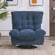 preview thumbnail 15 of 37, MCombo Swivel Accent Chair, Modern Tufted Upholstered Armless Chairs, Wide Seat Single Sofa Chair