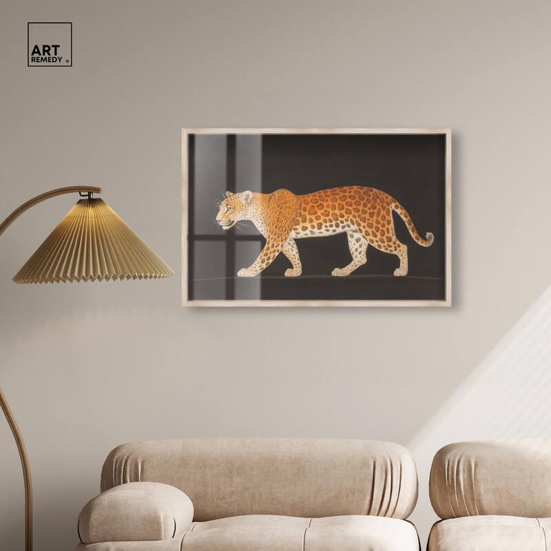 Golden Leopard Shadowbox by Art Remedy