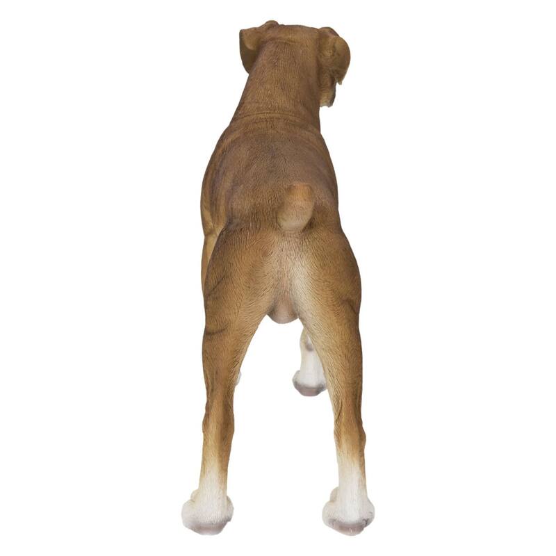 16.75" Standing Boxer Outdoor Garden Statue