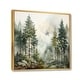 preview thumbnail 2 of 12, Designart "Pine Tree Misty Morning II" Landscapes Framed Wall Decor