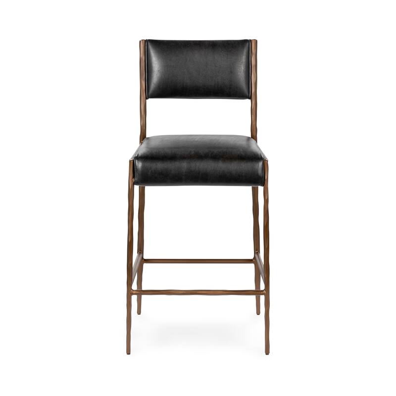 Classic Home Kayne Leather Counter Stool