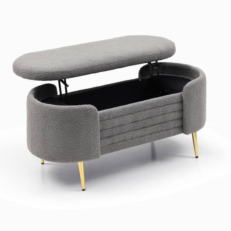 Modern Storage Bench with Storage Upholstered Bed Bath & Beyond