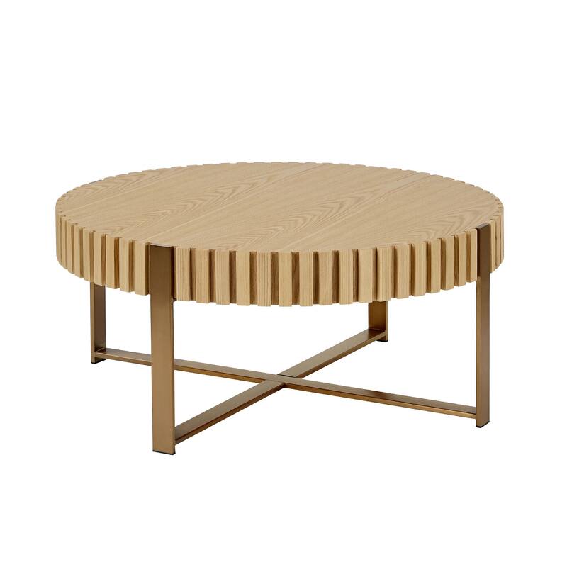 Natural Ash Center Table Tea & Coffee Table Dining Table Drum Table