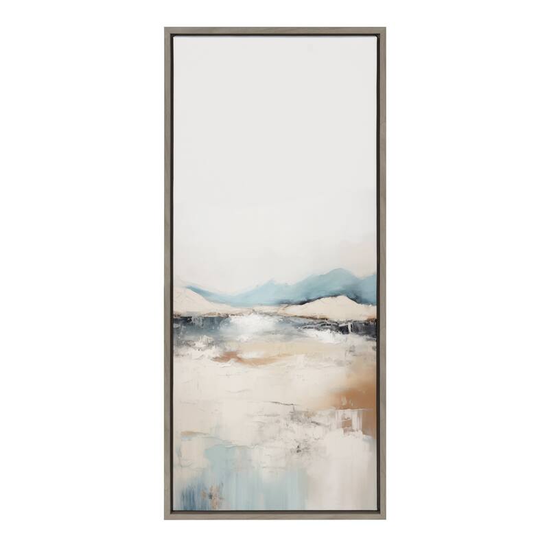 Kate and Laurel Sylvie Tranquil Landscape IV Framed Canvas by Amy Lighthall