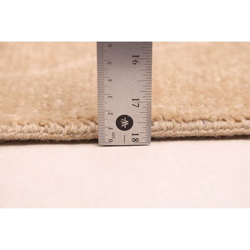 ECARPETGALLERY Hand-knotted Mystique Brown Wool Rug - 9'1 x 11'8