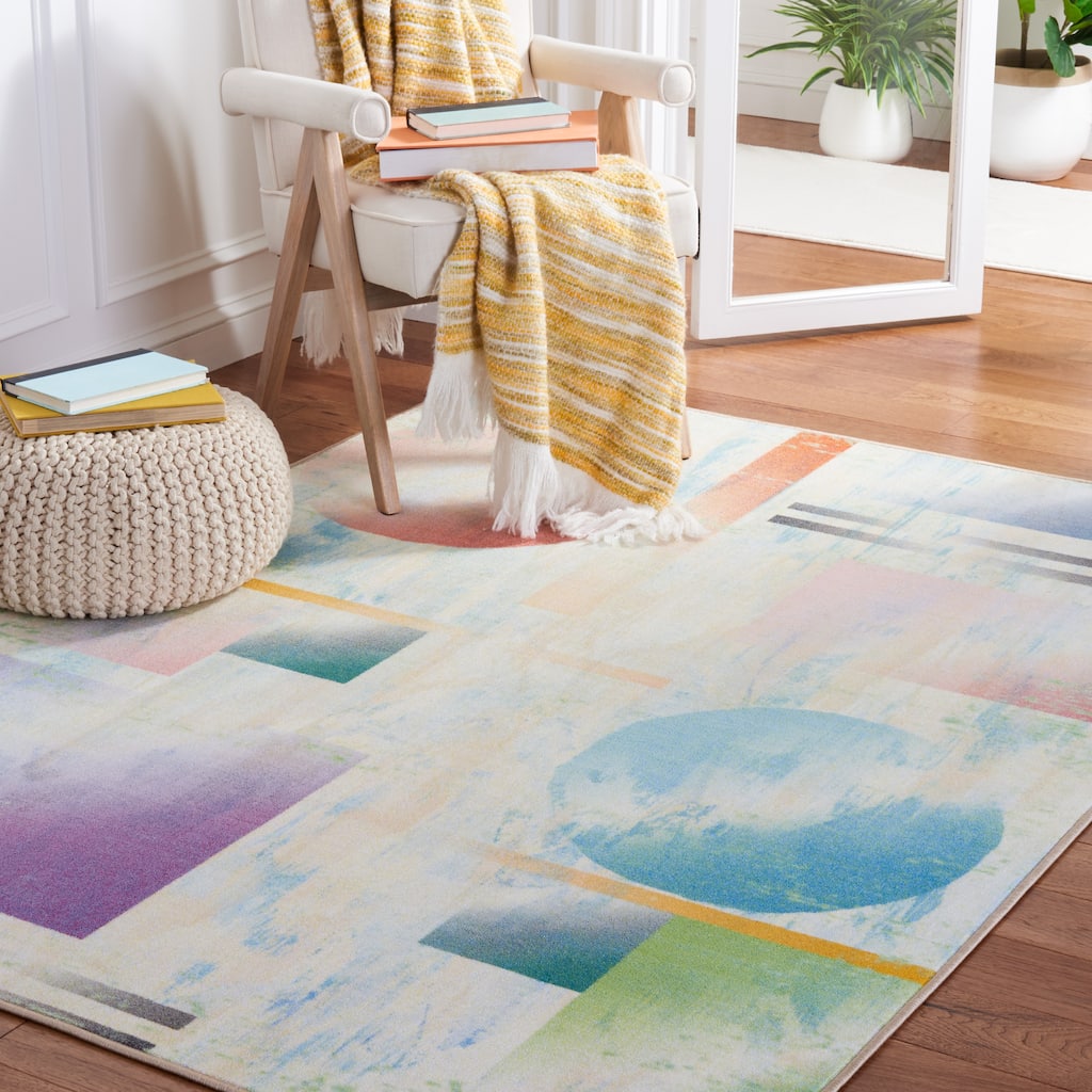 SAFAVIEH Kids Playhouse Machine Washable Slip Resistant Cassandra Rug - 8'9" x 12'