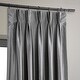 preview thumbnail 13 of 42, Exclusive Fabrics Solid Faux Dupioni Pleated Blackout Curtain Panel
