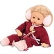 preview thumbnail 1 of 3, Gotz: Muffin: Jubilee - 13" Doll Red Quilted Outfit, Collectible Toy, Kid 3+