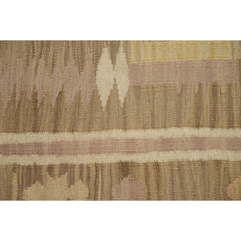 Hand Woven Oriental 100% Wool Carpet Southwestern Tribal Multi-Colored Kilim Area Rug - 4' 10'' X 3' 5''