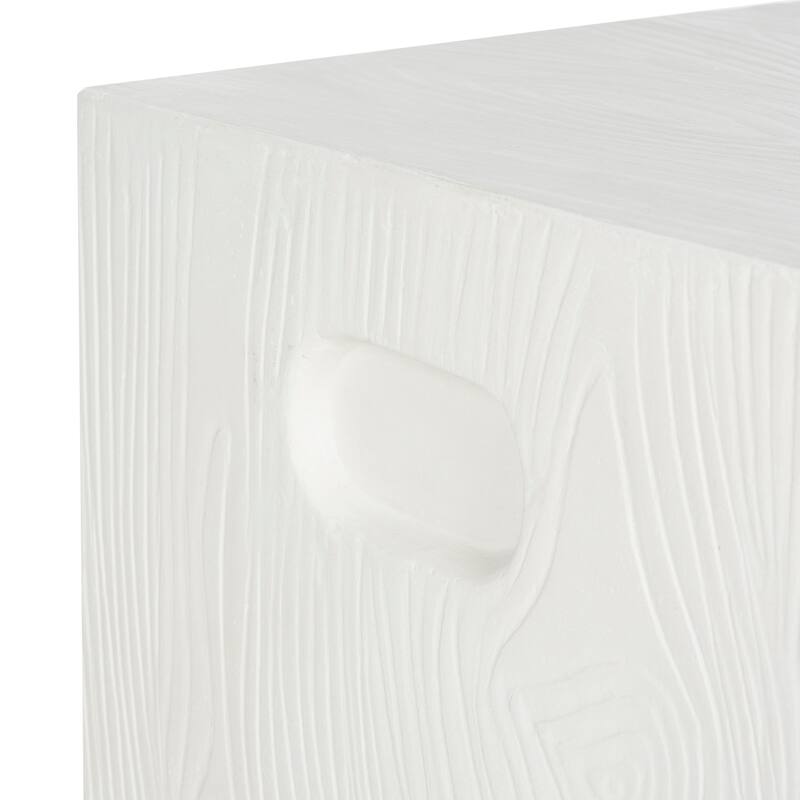 SAFAVIEH Cube Concrete Ivory Indoor/ Outdoor Accent Table - 14.9"x14.9"x16.5"