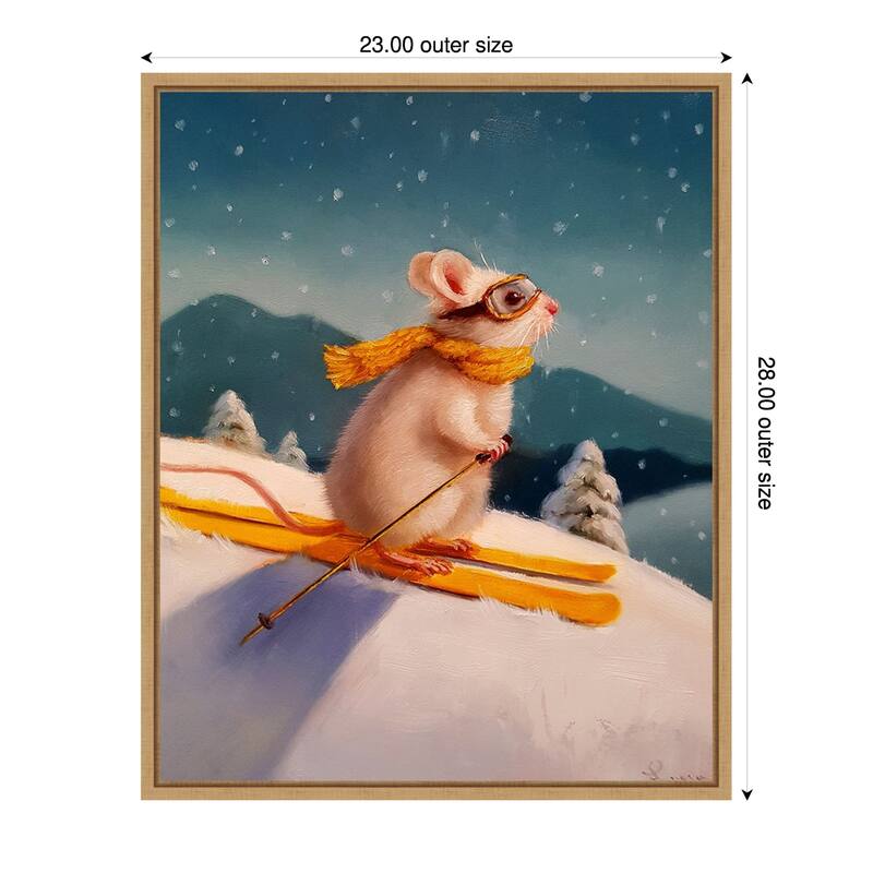 Free Rider by Lucia Heffernan (23 x 28 in.), Framed Canvas Wall Art Print - Sylvie Natural