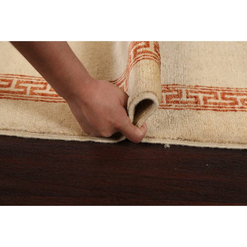 Geometric Contemporary Gabbeh Kashkoli Oriental Area Rug Wool Handmade - 3'2" x 5'1"