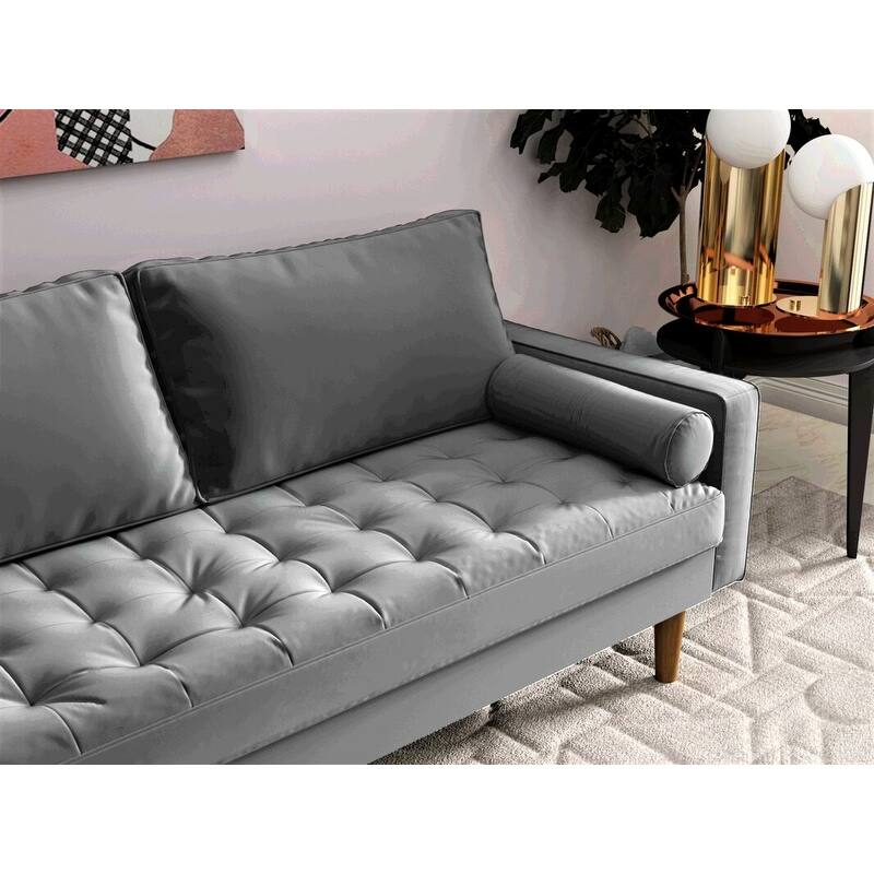 Mac Velvet Mid-century Style Sofa